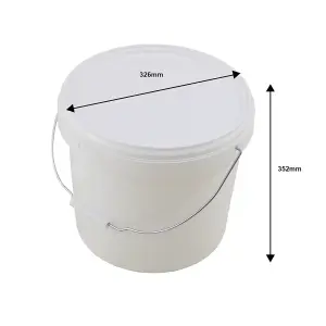 20 Litre Plastic Bucket with Tamper Evident Lid