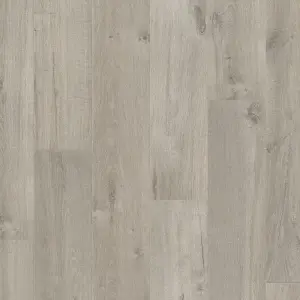 Quick-step Aquanto Dark grey Wood plank Oak effect Laminate Flooring, 1.835m²