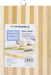 New 34cm Bamboo Chopping Board Kitchen Food Cutting Fruits Vegetables Non Toxic