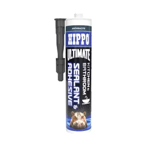 Hippo Ultimate Kitchen & Bathroom Sealant 290ml - Anthracite