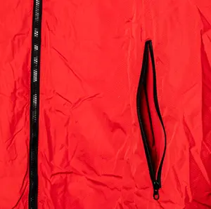 Oversized Adult Waterproof Active Robe with Fleece Lining and Travel Bag in Red