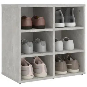 Berkfield Shoe Cabinets 2 pcs Concrete Grey 52.5x30x50 cm