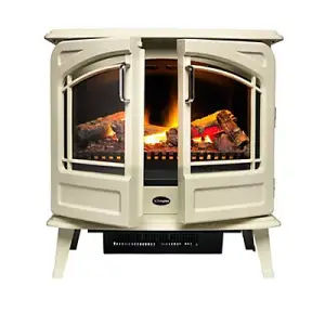 Dimplex Optimyst 2000W Gloss Crème Cast enamel effect Electric Stove