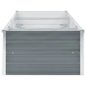 Berkfield Garden Raised Bed Galvanised Steel 240x80x45 cm Grey