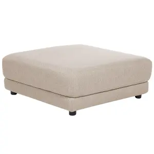 3 Seater Fabric Sofa with Ottoman Beige SIGTUNA