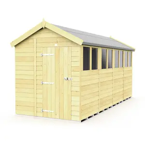 DIY Sheds 7x16 Apex Shed - Single Door With Windows