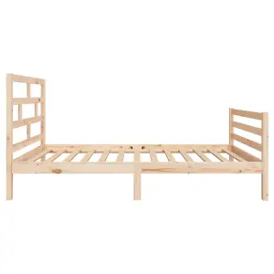 Berkfield Bed Frame Solid Wood Pine 90x200 cm