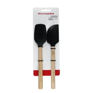 2 Piece Bamboo Spatula Set