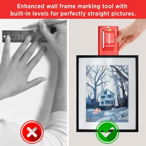 Picture Hanging Tool Horizontal Vertical Spirit Level Photo Frame Clock Mirror