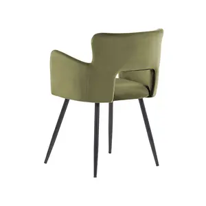 Kirssy Upholstered Dining Chair Olive Green