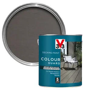 V33 Matt dark silver Decking paint, 2.5L