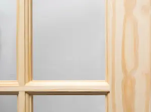 15 Lite Knotty Pine Clear Glzd Door 1981 x 686mm