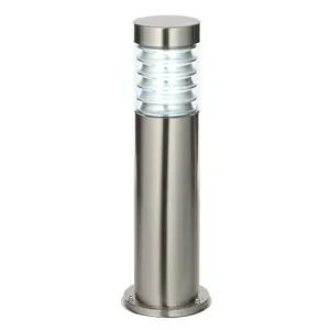 Luminosa Equinox Outdoor Coastal Bollard Light Marine Grade Stainless Steel IP44, E27