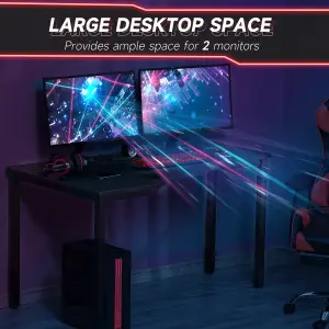 L-Shaped Corner Desk Computer Workstation PC Gaming Desk 145 x 81 x 76cm Left