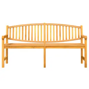 Berkfield Garden Bench 179.5x60x90 cm Solid Teak Wood