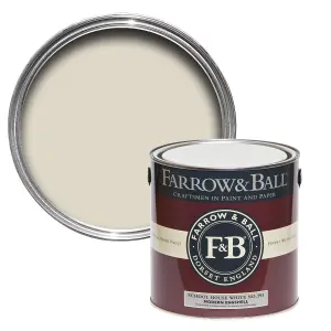 Farrow & Ball Modern School House White No.291 Eggshell Paint, 2.5L