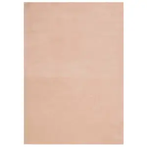 Rug HUARTE Short Pile Soft and Washable Blush 160x230 cm