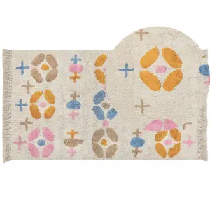 Cotton Area Rug 80 x 150 cm Multicolour DARAN