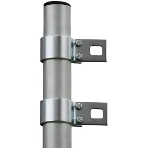 Kookaburra Silver Galvanized Steel Bracket Clamp for 48mm Shade Sail Garden Patio Pole