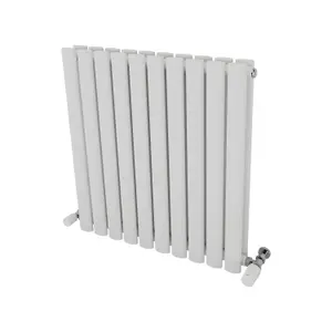 Ximax Fortuna Duplex FORD600584W White Gas Vertical Designer 2287BTU Radiator, (W)584mm x (H)600mm