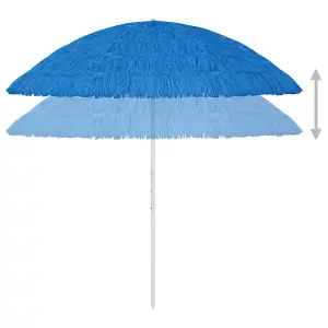 Berkfield Hawaii Beach Umbrella Blue 300 cm