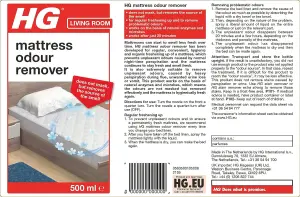 HG Mattress Odour Remover, 500ml (Pack of 3)