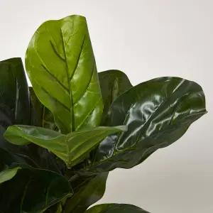 Homescapes Artificial Fiddle Leaf Fig Tree in Pot, 70 cm Tall