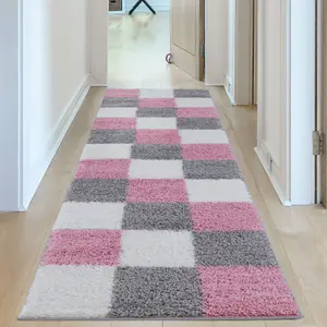 Myshaggy Collection Rugs Geometric Design  381 Pink