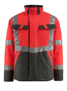 Mascot Safe Light Penrith Winter Jacket (Hi-Vis Red/Dark Anthracite)  (Medium)