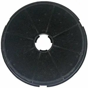 SPARES2GO Round Charcoal Vent Filter compatible with Baumatic Cooker Hood STI