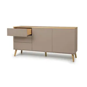 Dot 411.48cm Sideboard Beige / Oak