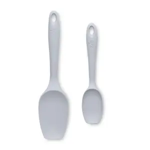 Zeal Silicone Spatula Spoon Set, French Grey