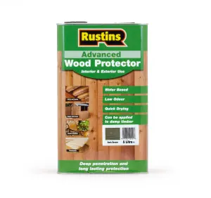 Rustins Advanced Wood Preserver - Dark Brown 5ltr