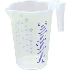 500ml Translucent Measuring Jug with Easy Read Scale and Pouring Spout