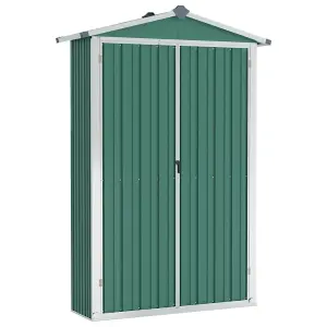 Berkfield Garden Shed Green 107.5x46x183 cm Galvanised Steel