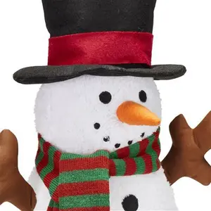 Battery-Powered Light Up Multicolour Snowman Christmas Decoration