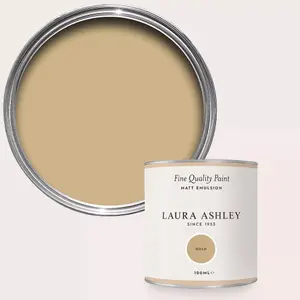 Laura Ashley Gold Matt Emulsion Paint Sample