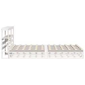 Berkfield Bed Frame without Mattress White 160x200 cm Solid Wood Pine