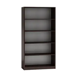 Albee Bookcase Anthracite/Artisan Oak / (5 Shelves) 182 cm H x 80 cm W x 32 cm D