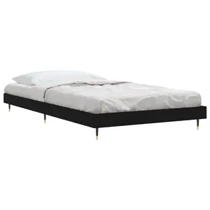 Berkfield Bed Frame Black 90x200 cm Engineered Wood