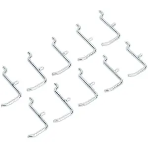 10 Pack of 30mm Storage Hooks for ys02723 Steel Pegboard - Perfect for Organizing Tools