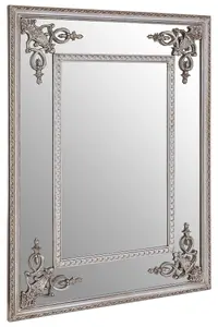 Interiors by Premier Marseille Champagne Bead Frame Wall Mirror