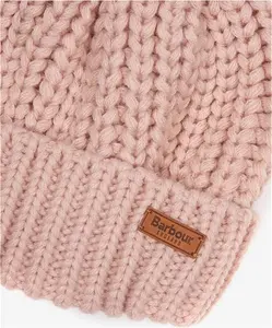 Women's Barbour Saltburn Bobble Hat - Pink - One Size