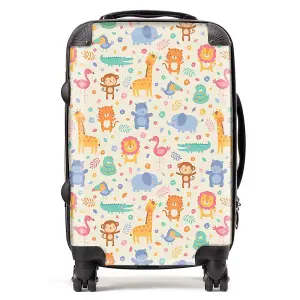 Cute Pastel Jungle Animals Suitcase - Cabin