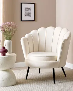 Armchair LOVIKKA Velvet Off-White