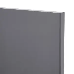 GoodHome Stevia Gloss anthracite Slab Highline Cabinet door (W)500mm (H)715mm (T)18mm