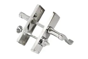 Privacy Bathroom Door Handles Chrome Privacy Version Victorian Scroll 1 x Pair