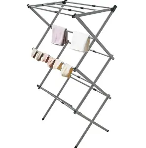 7.5M Expandable Foldable Clothes Dryer Laundry Airer with 11 Thickened Poles Space Saving Indoor Outdoor Horse