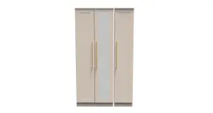 Helmsley Tall Triple Mirror Wardrobe in Kashmir Matt (Ready Assembled)