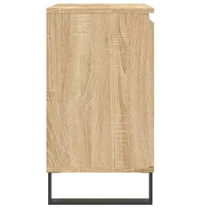 Berkfield Bathroom Cabinet Sonoma Oak 58x33x60 cm Engineered Wood